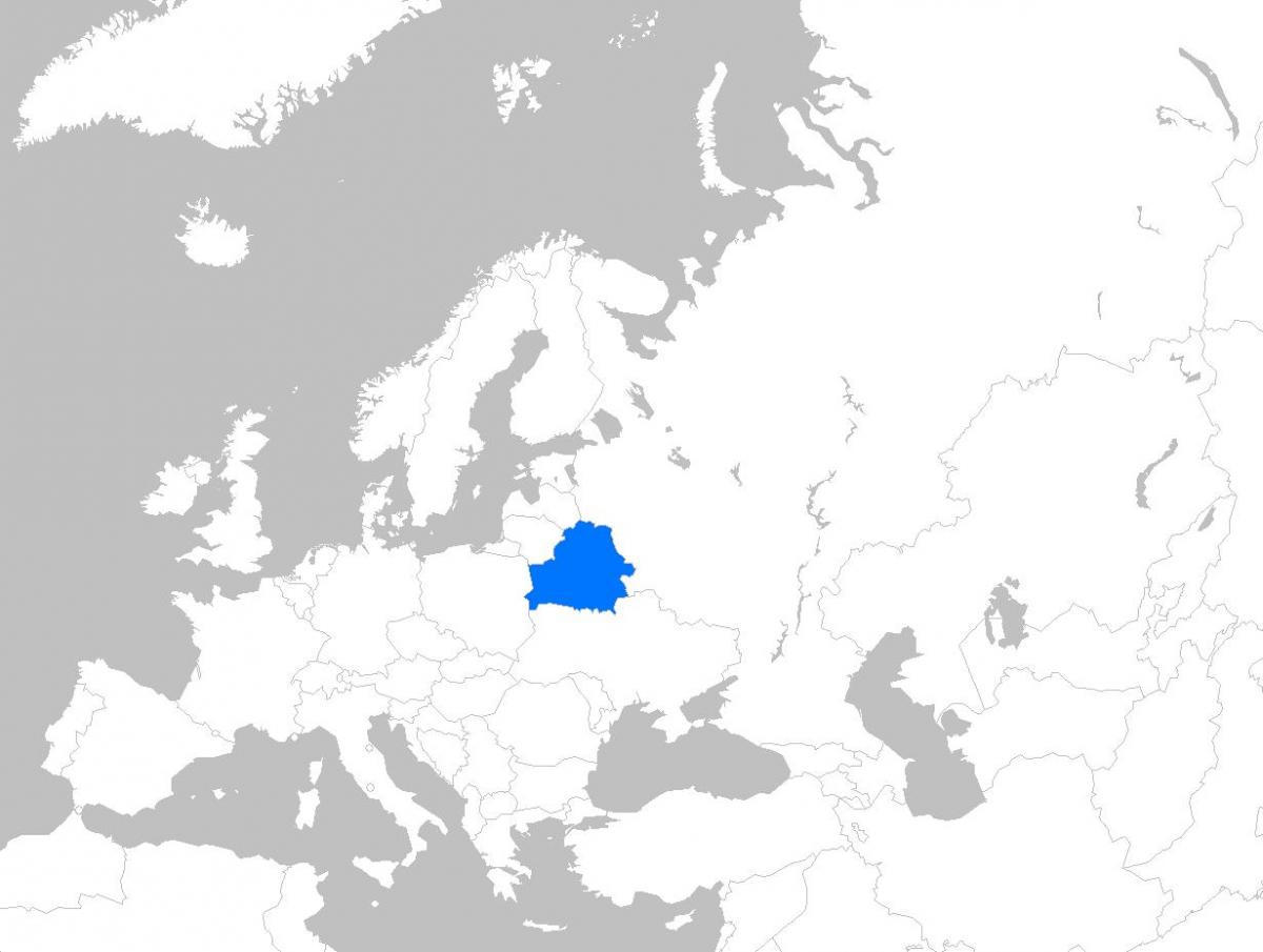 Karta över Vitryssland europa