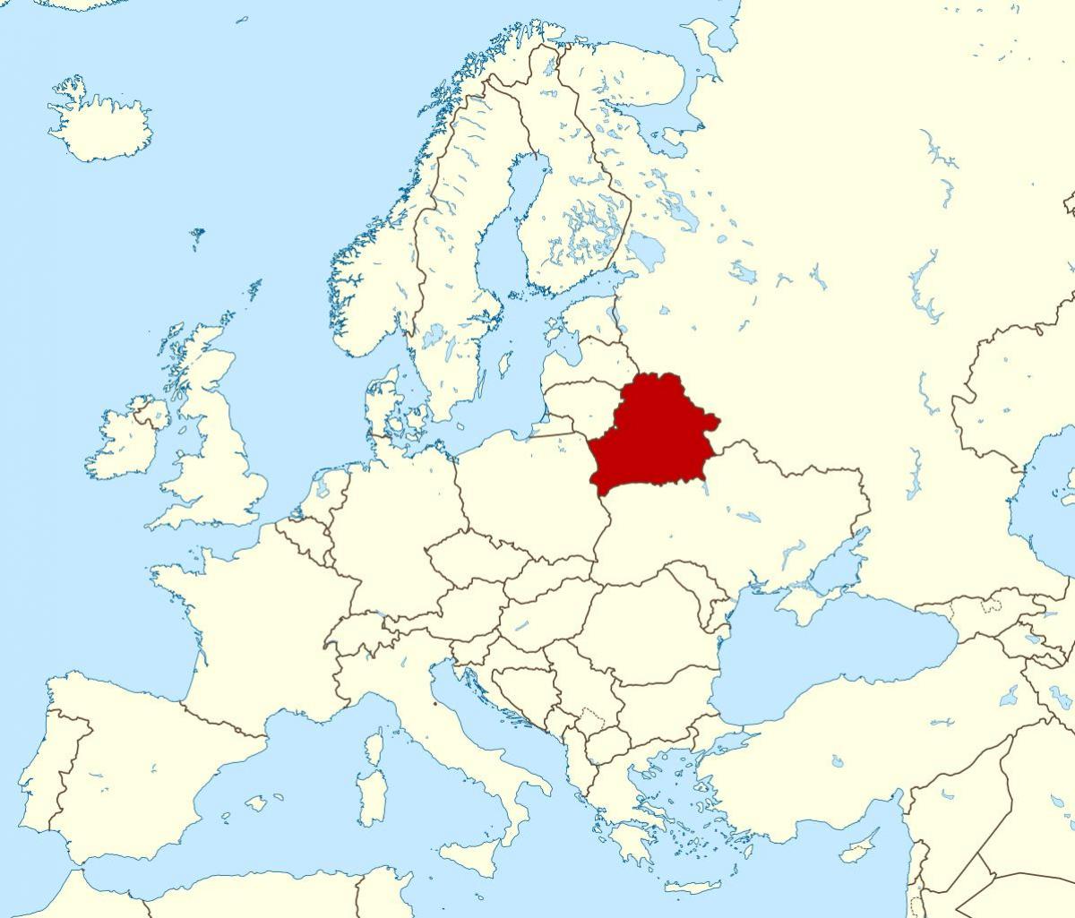 Vitryssland plats på världskartan