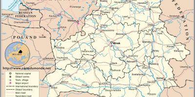 Vitryssland land karta